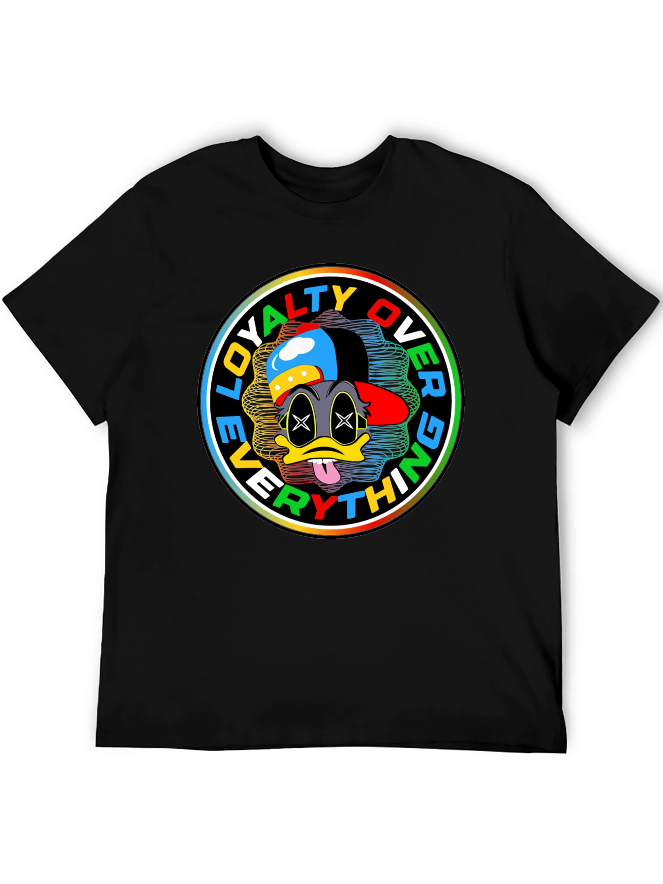 Loyalty Over Everything Cartoon Graphic Tee