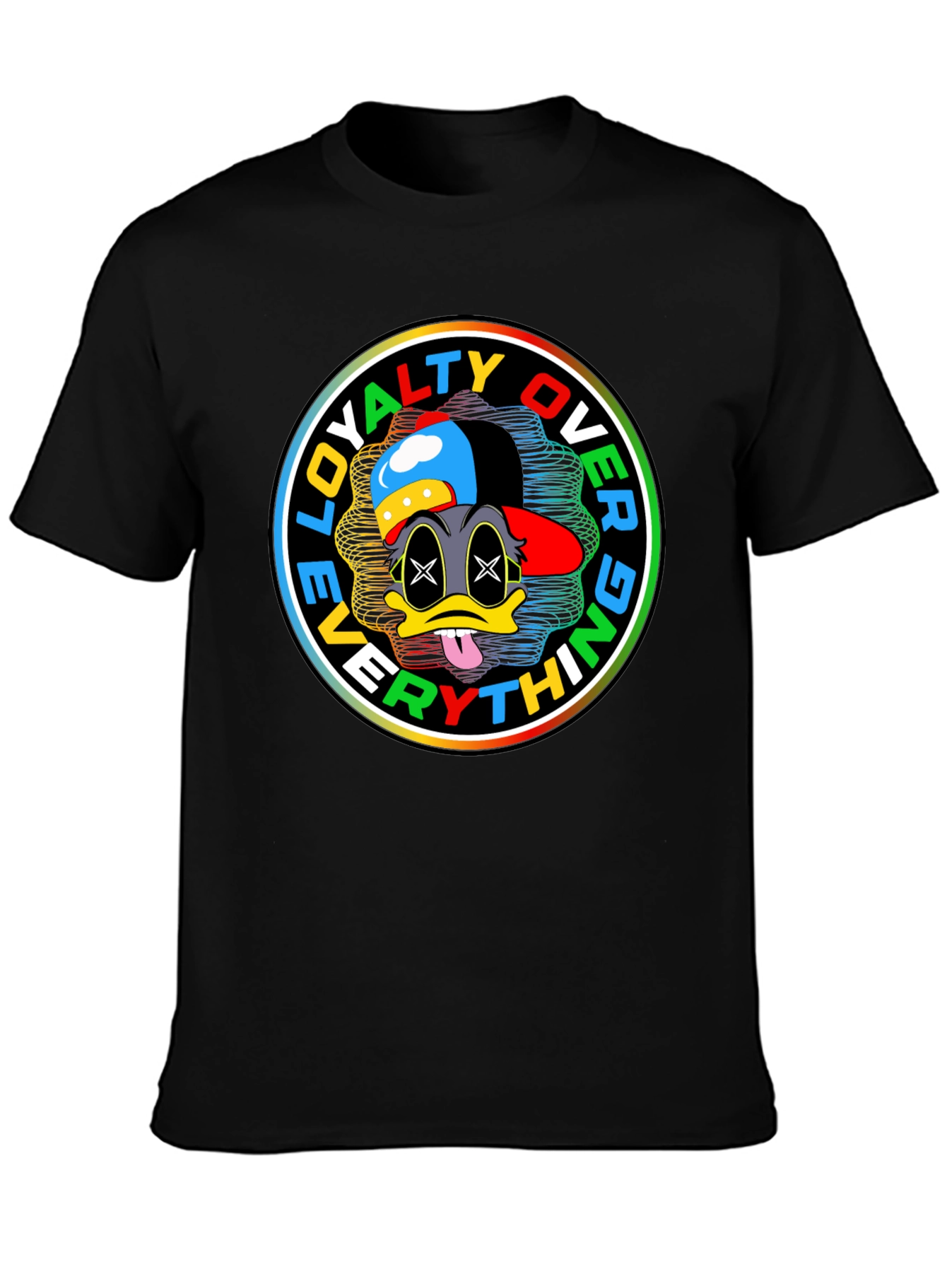 Loyalty Over Everything Cartoon Graphic Tee
