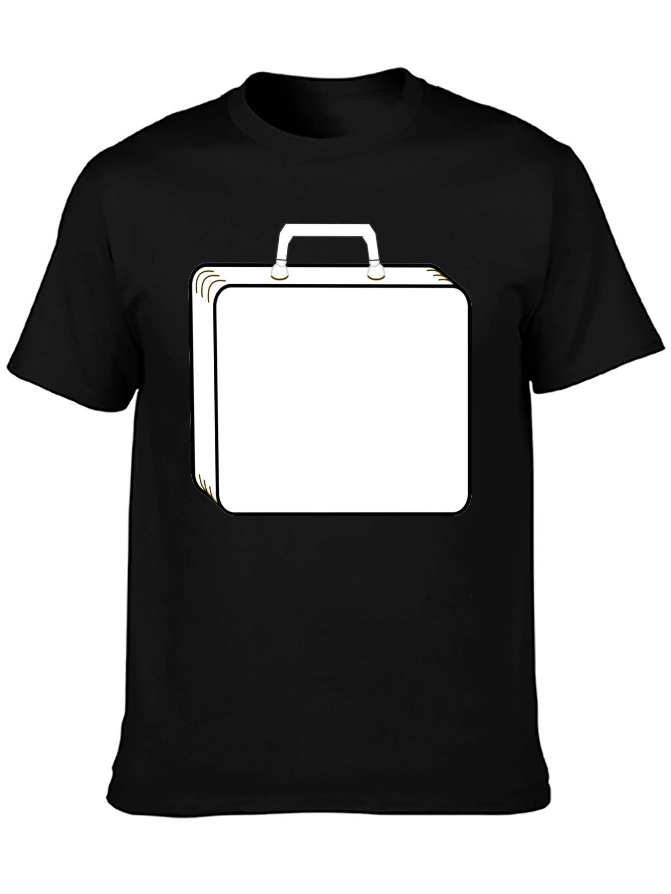 Briefcase Graphic T-Shirt - Black Casual Tee