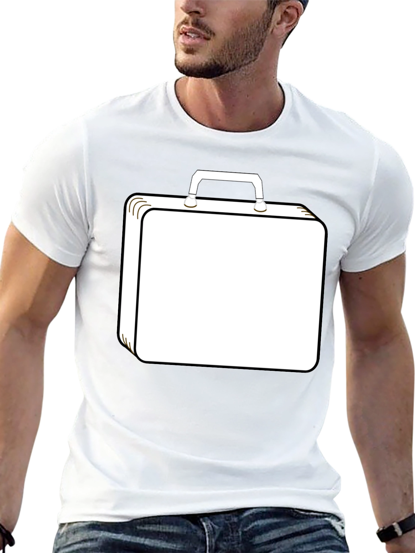 Briefcase Graphic T-Shirt - Black Casual Tee