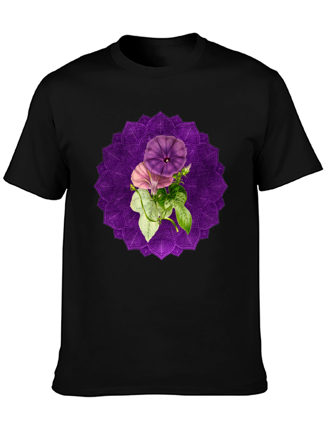 Floral Mandala Graphic Tee - Stylish Comfort