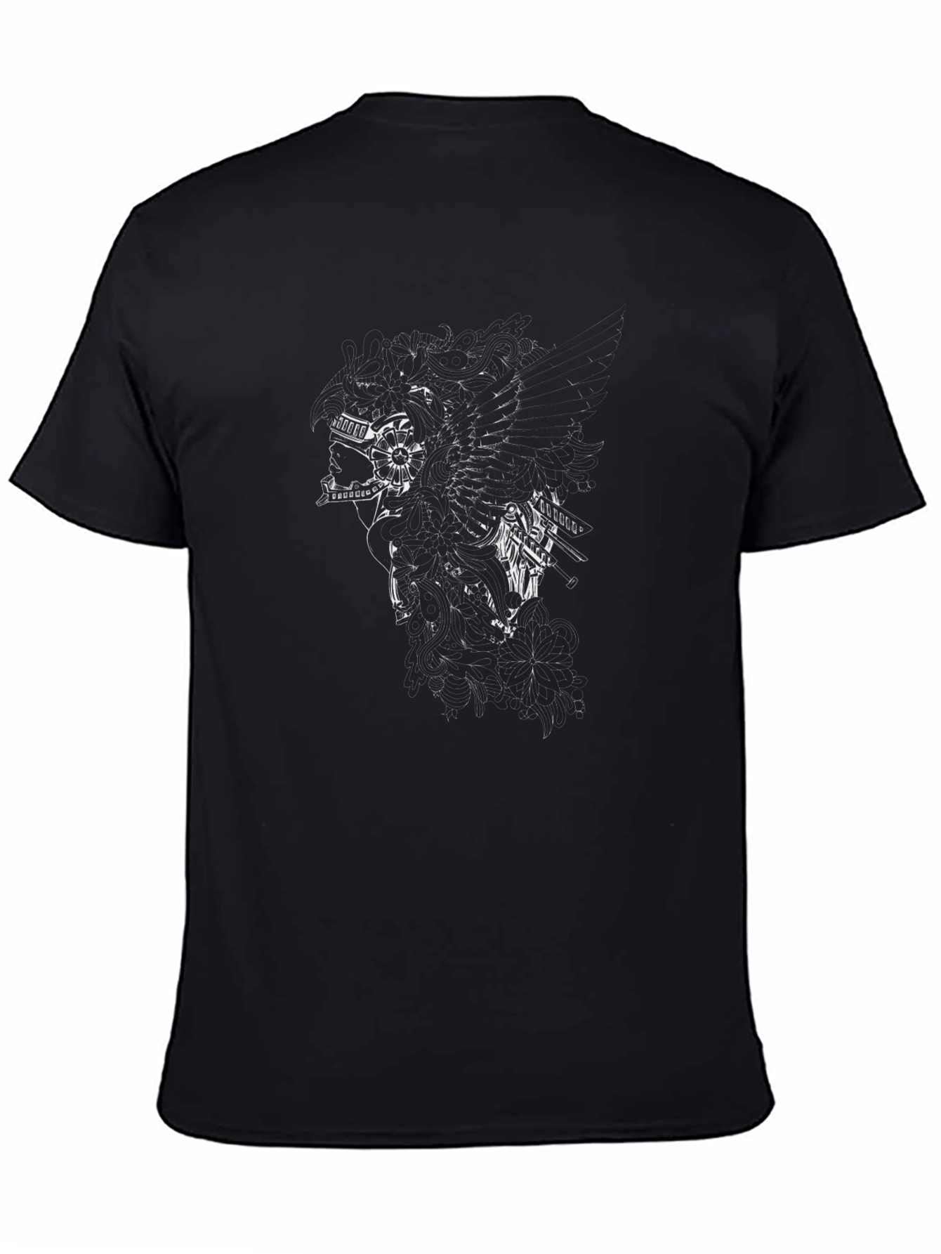 Black Graphic Print T-Shirt
