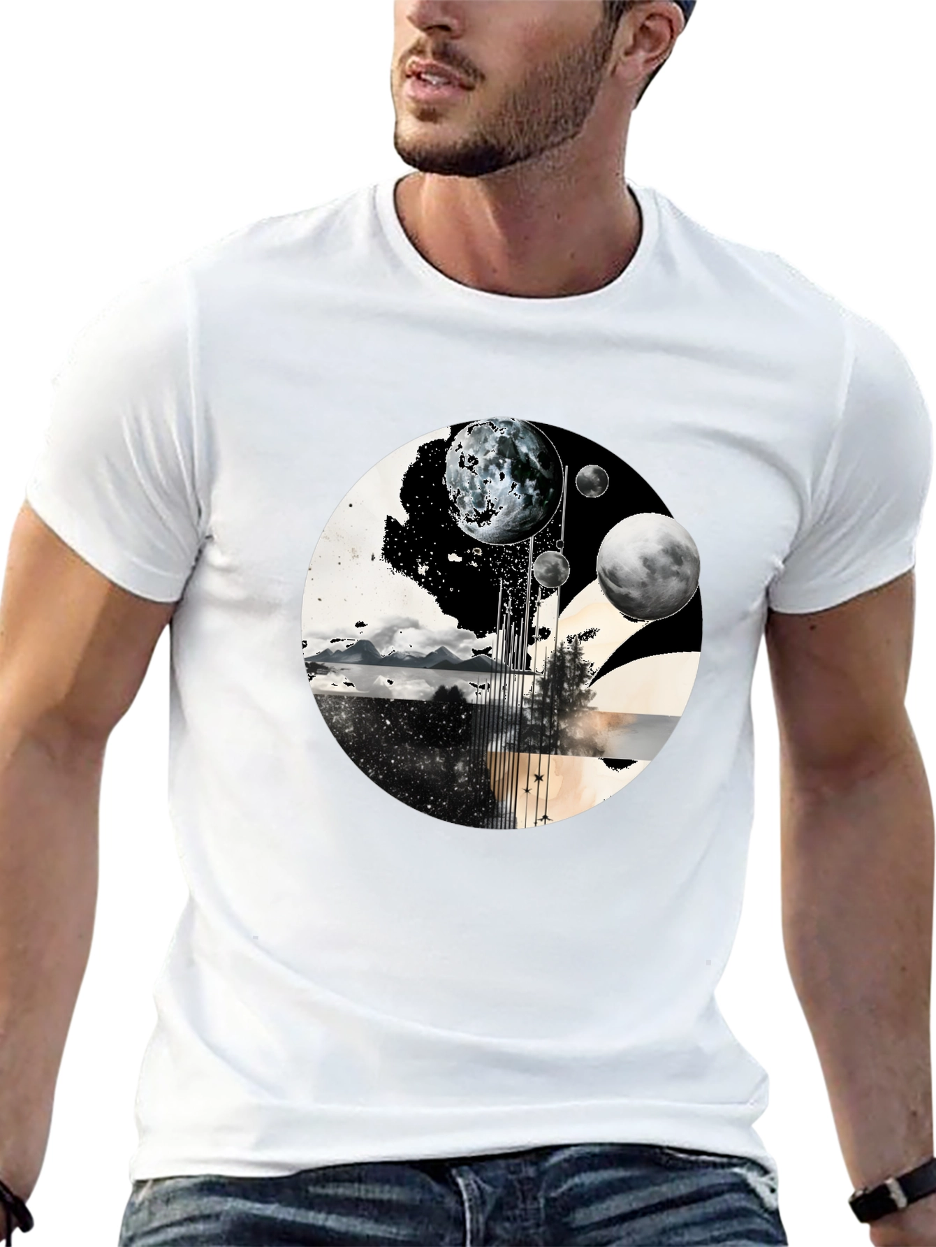 Planetary Landscape Graphic Tee