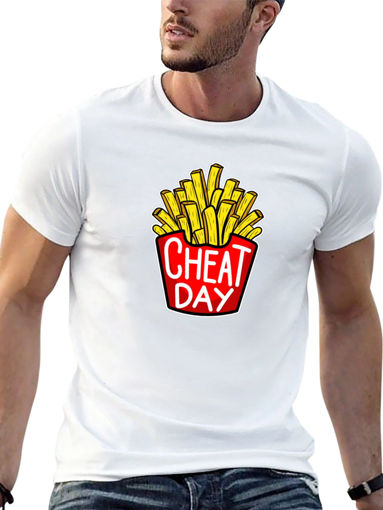 Cheat Day French Fries Graphic Tee - Unisex