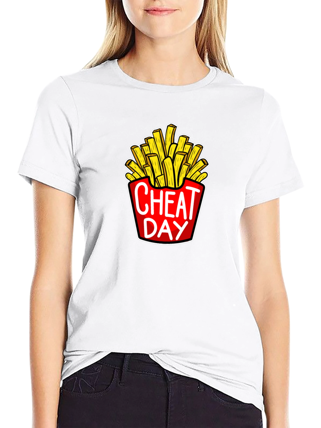 Cheat Day French Fries Graphic Tee - Unisex
