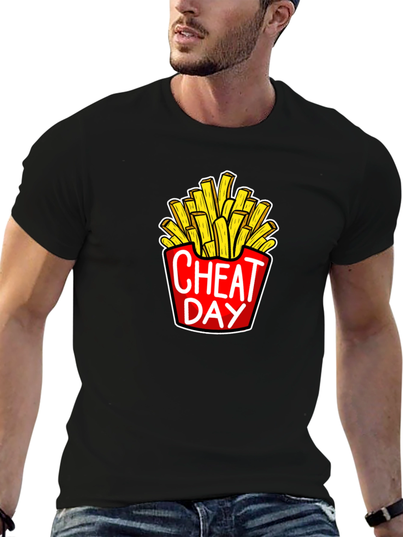 Cheat Day French Fries Graphic Tee - Unisex