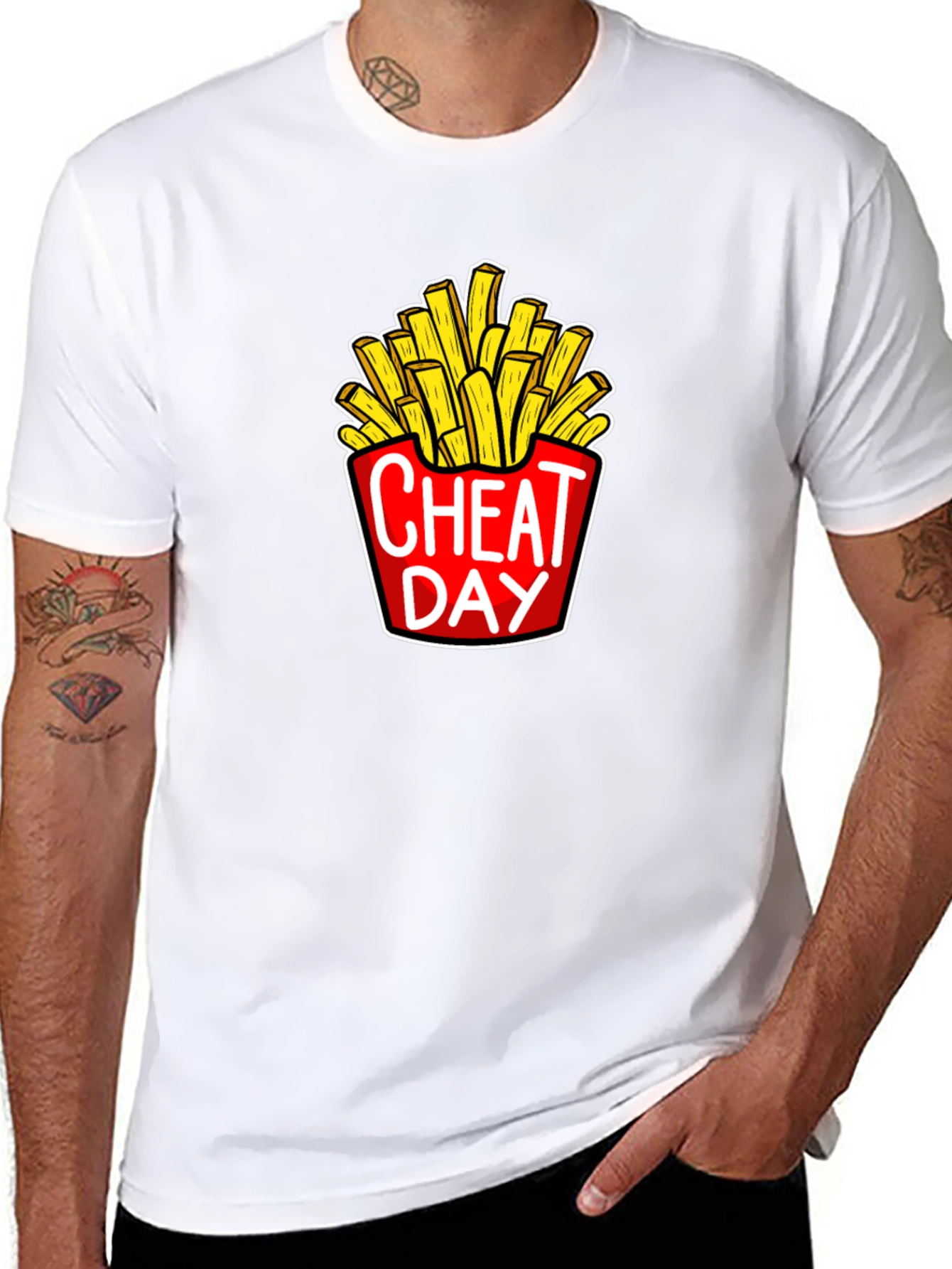 Cheat Day French Fries Graphic Tee - Unisex