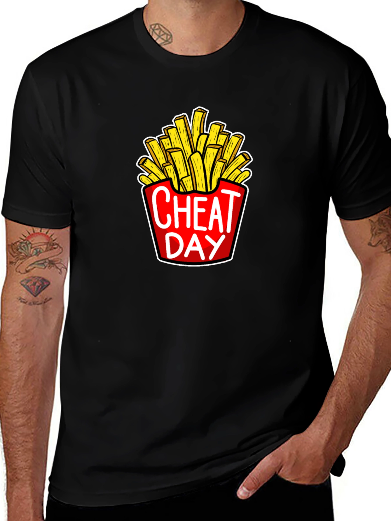 Cheat Day French Fries Graphic Tee - Unisex
