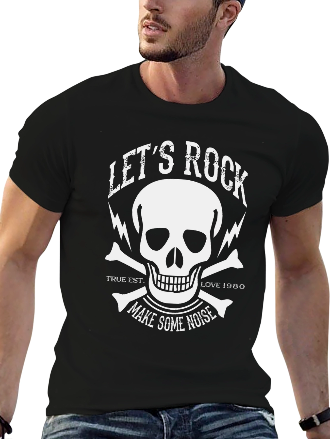 Lets Rock Skull Graphic Tee