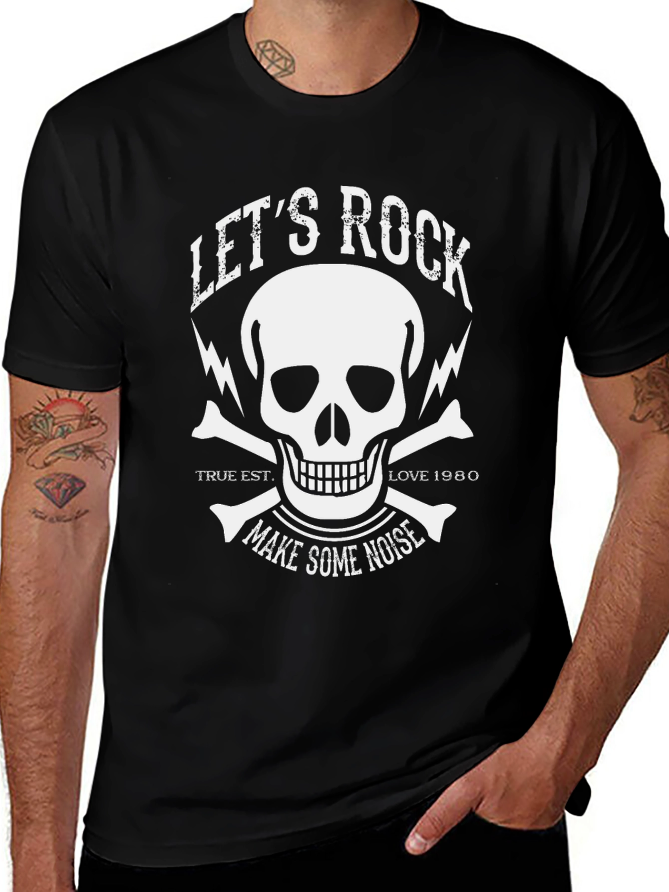 Lets Rock Skull Graphic Tee