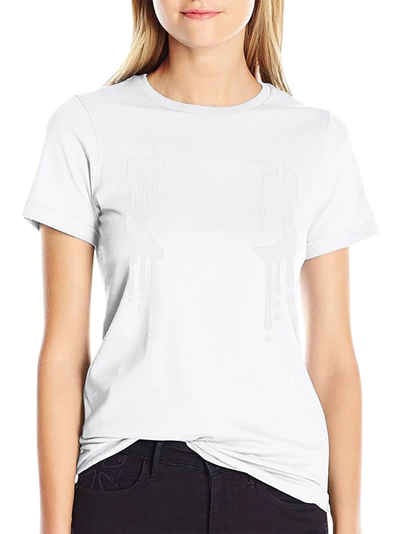 Abstract Drip Graphic T-Shirt - Modern Streetwear