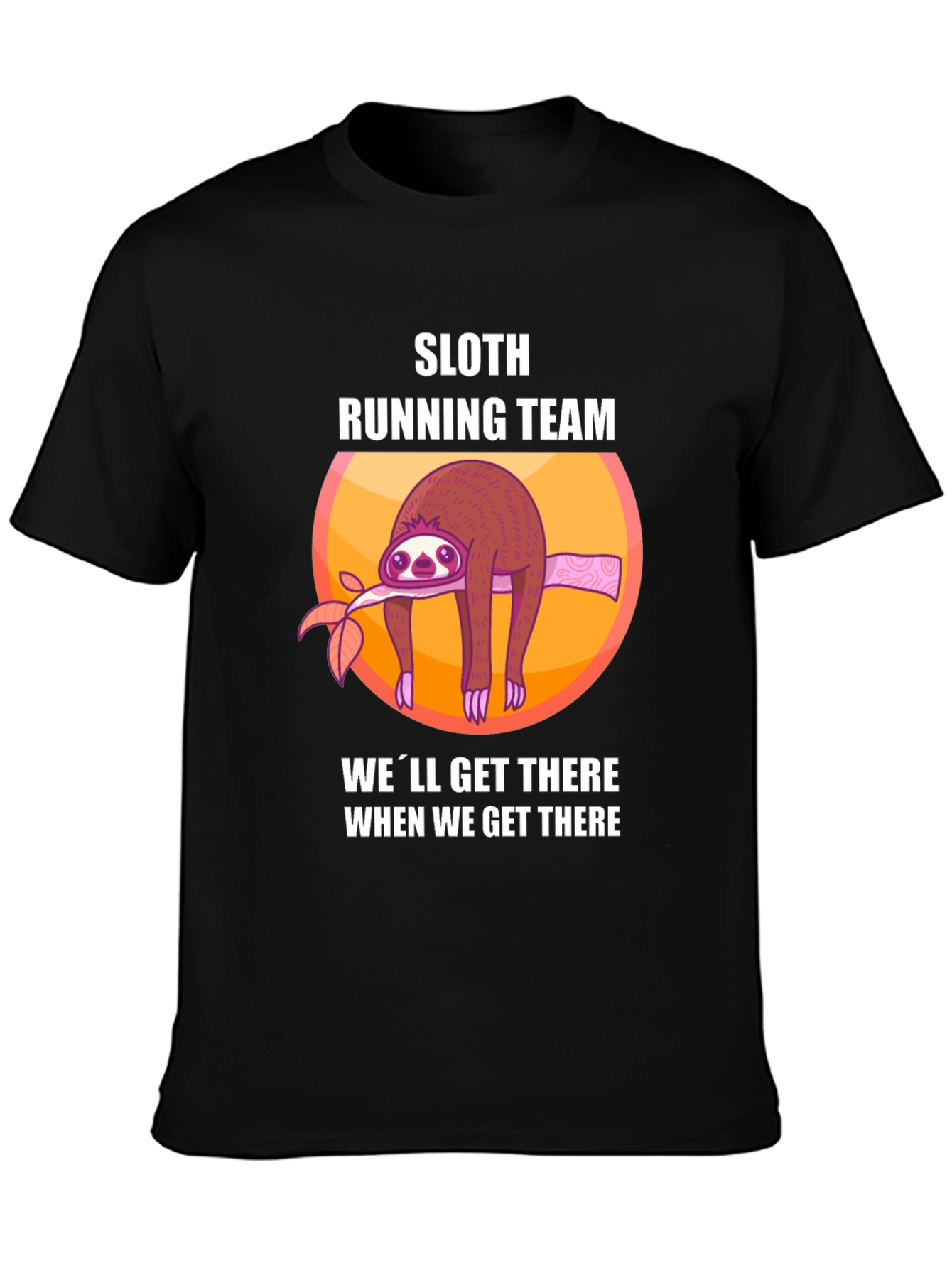 Sloth Running Team T-Shirt - Funny Lazy Runner Tee