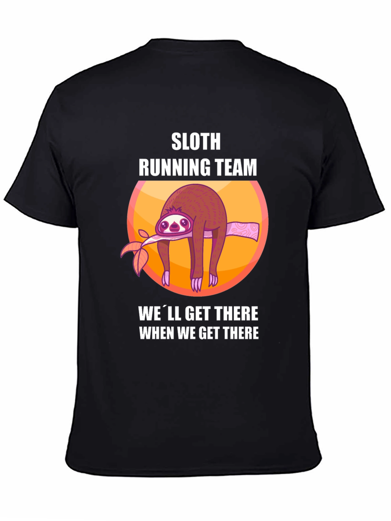 Sloth Running Team T-Shirt - Funny Lazy Runner Tee