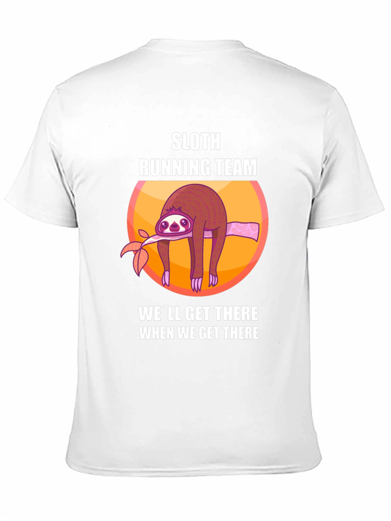 Sloth Running Team T-Shirt - Funny Lazy Runner Tee
