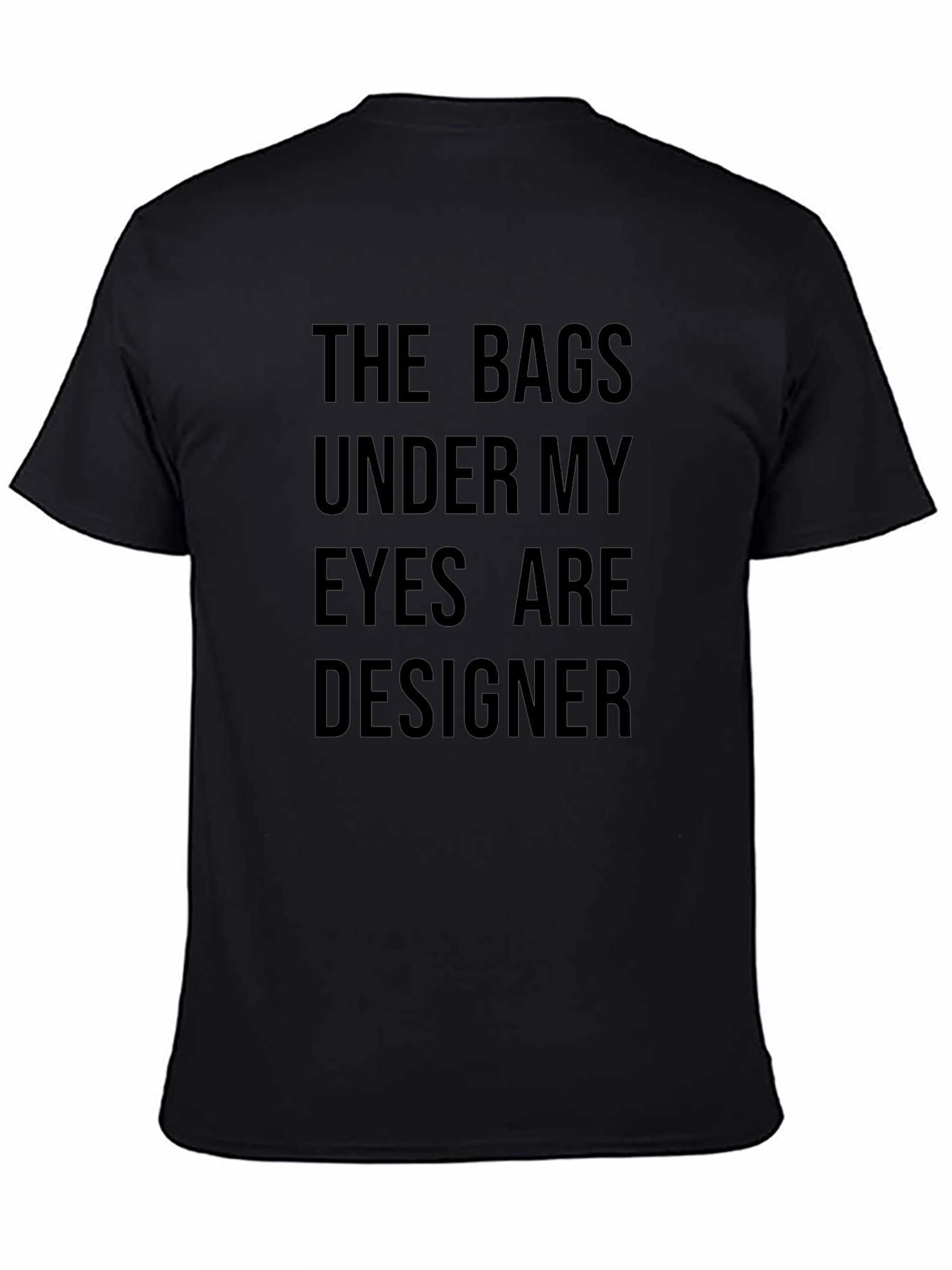 Designer Bags T-Shirt - Black Cotton