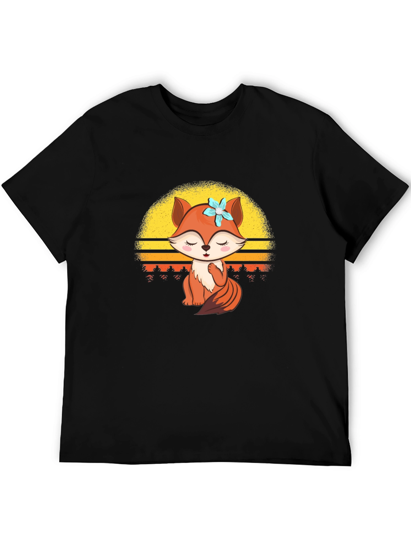 Cute Fox Graphic T-Shirt