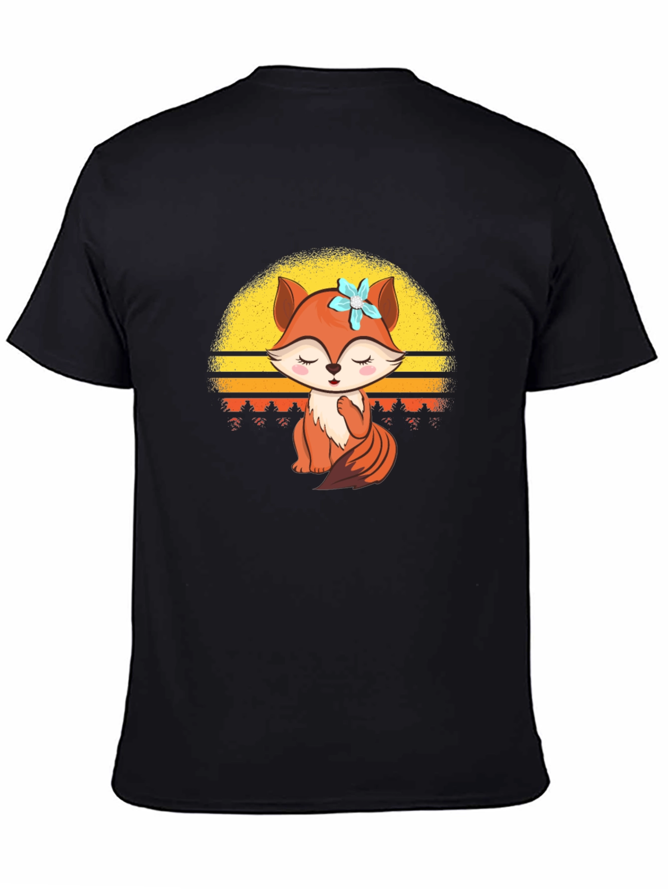 Cute Fox Graphic T-Shirt