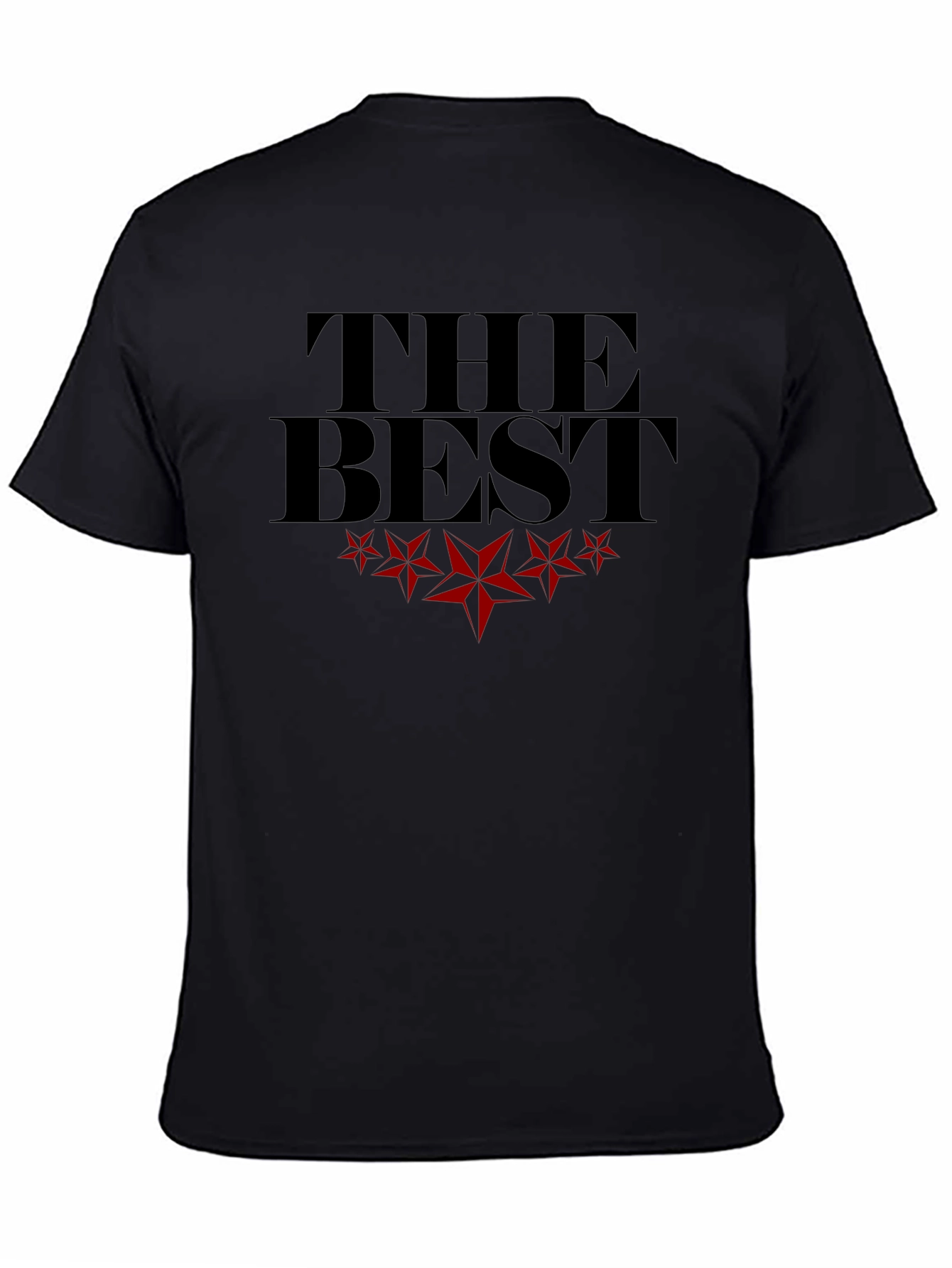 The Best Graphic T-Shirt - Black Crew Neck Tee