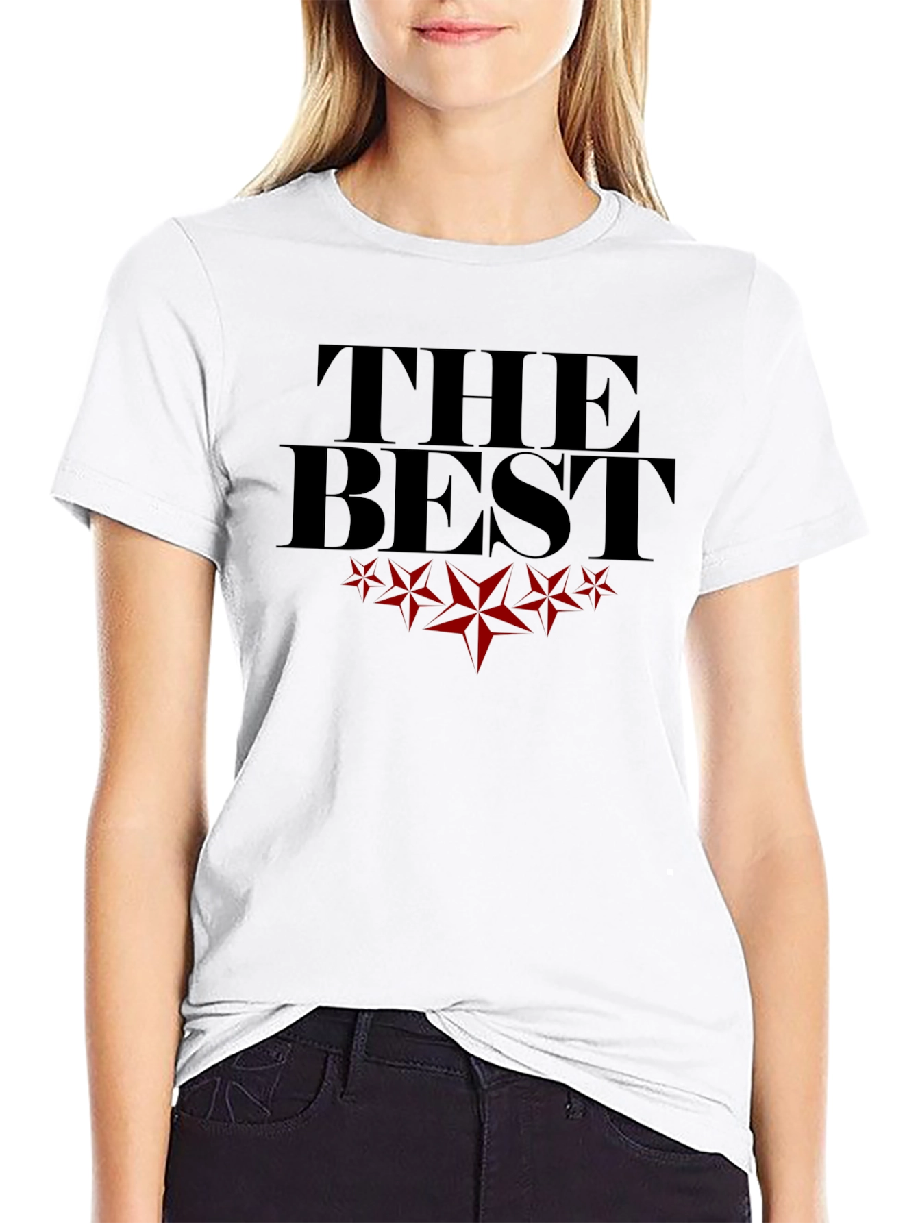 The Best Graphic T-Shirt - Black Crew Neck Tee
