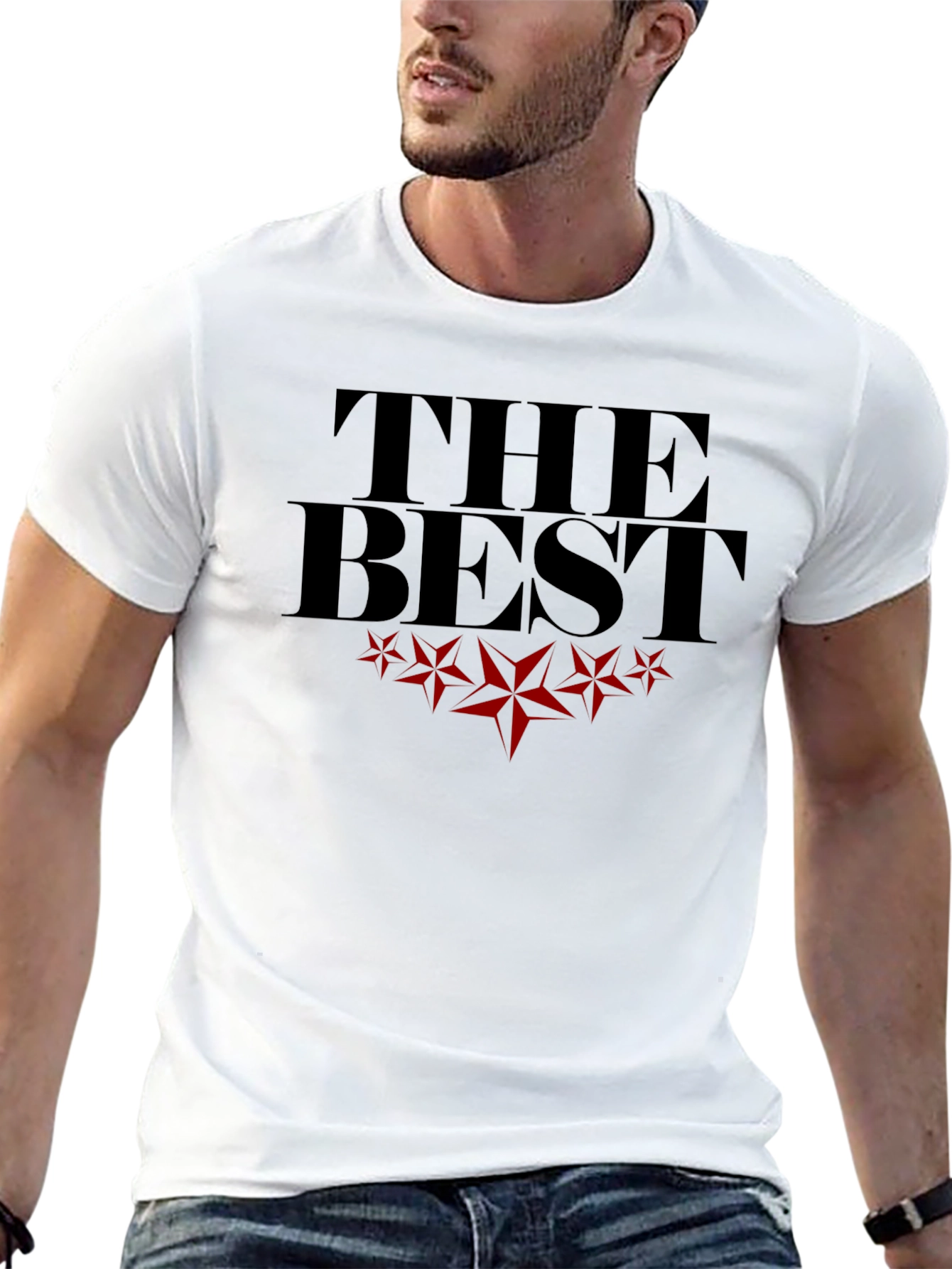The Best Graphic T-Shirt - Black Crew Neck Tee