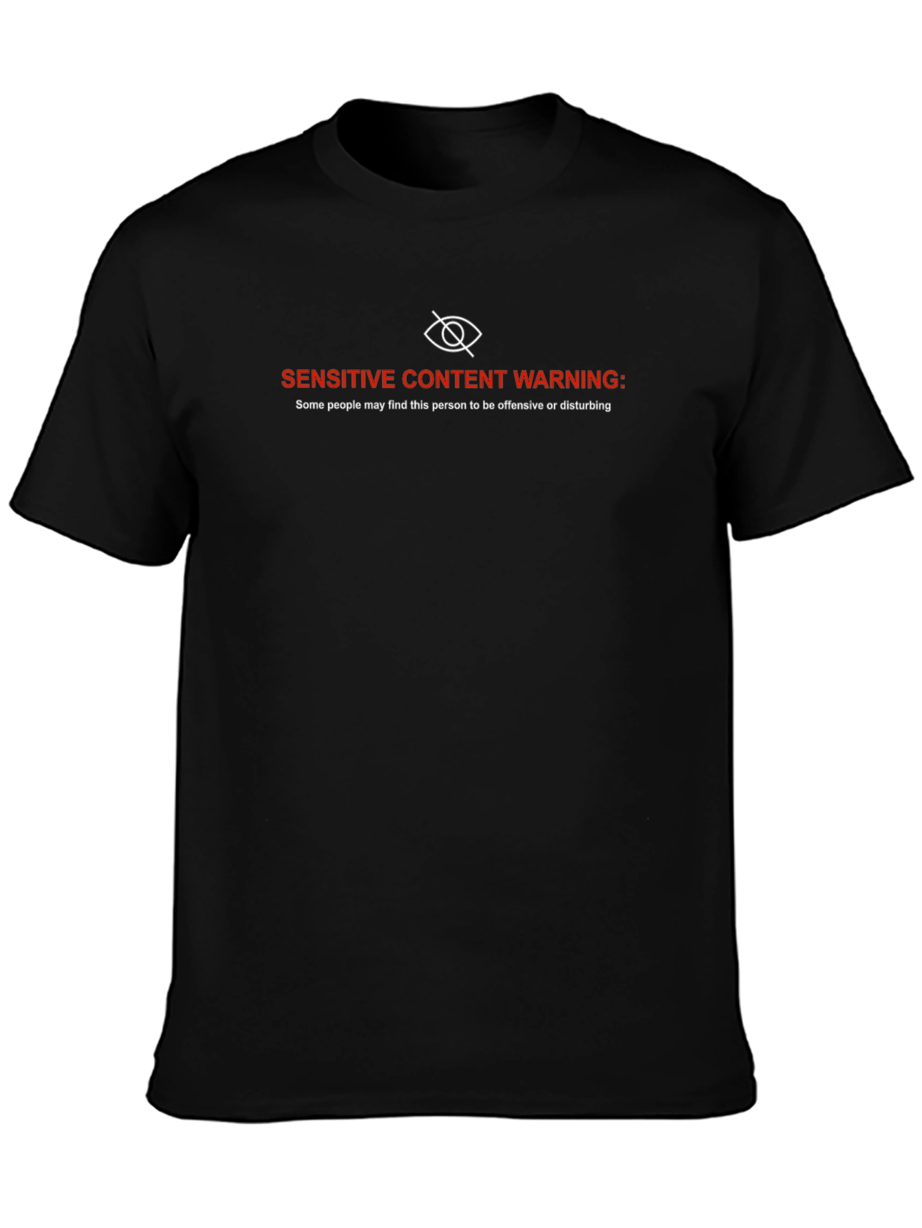 Sensitive Content Warning Graphic T-Shirt