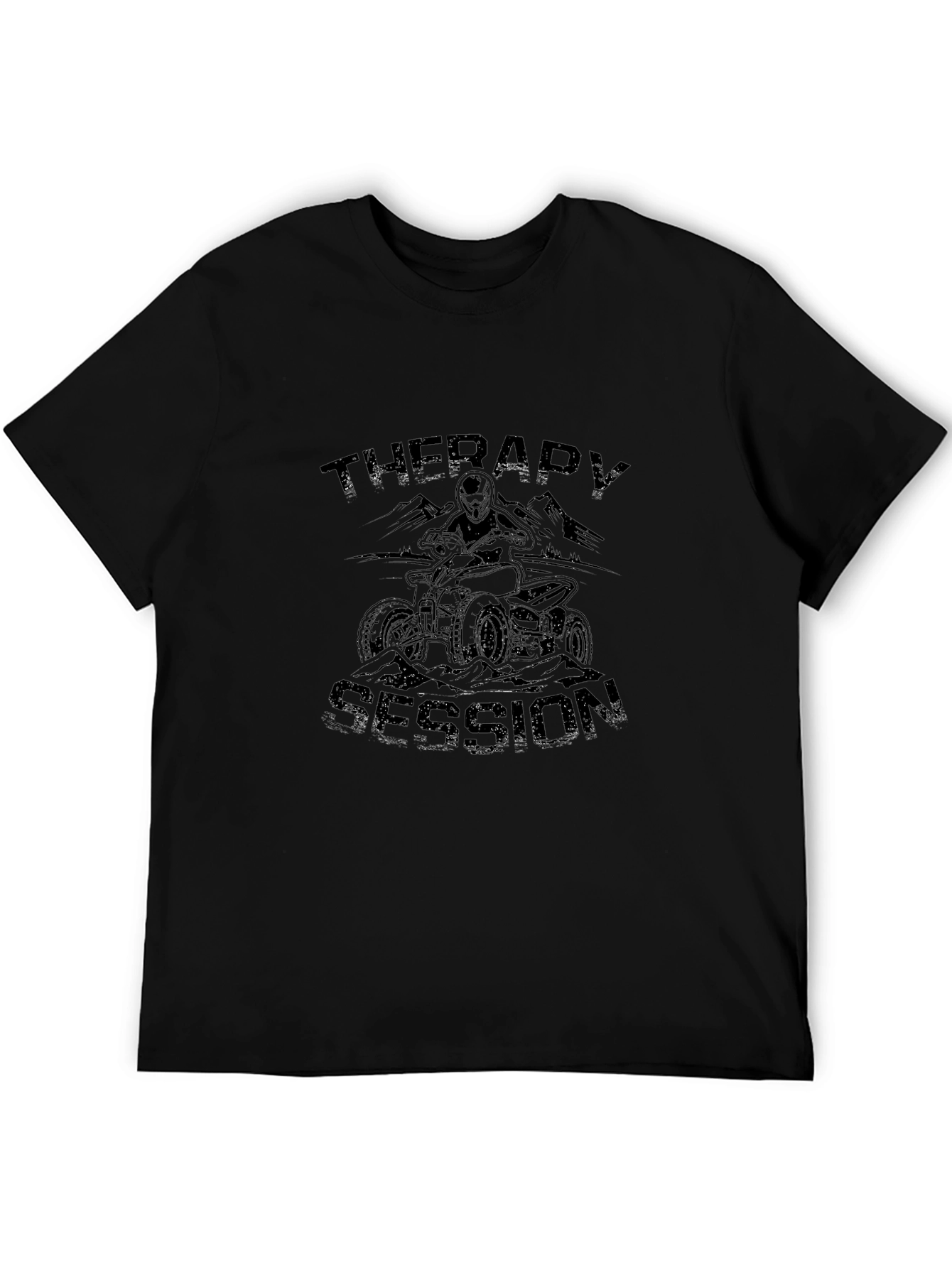 Therapy Session ATV T-Shirt - Black Graphic Tee