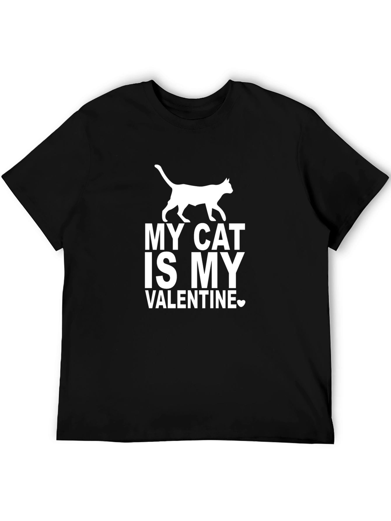 My Cat Is My Valentine Graphic T-Shirt
