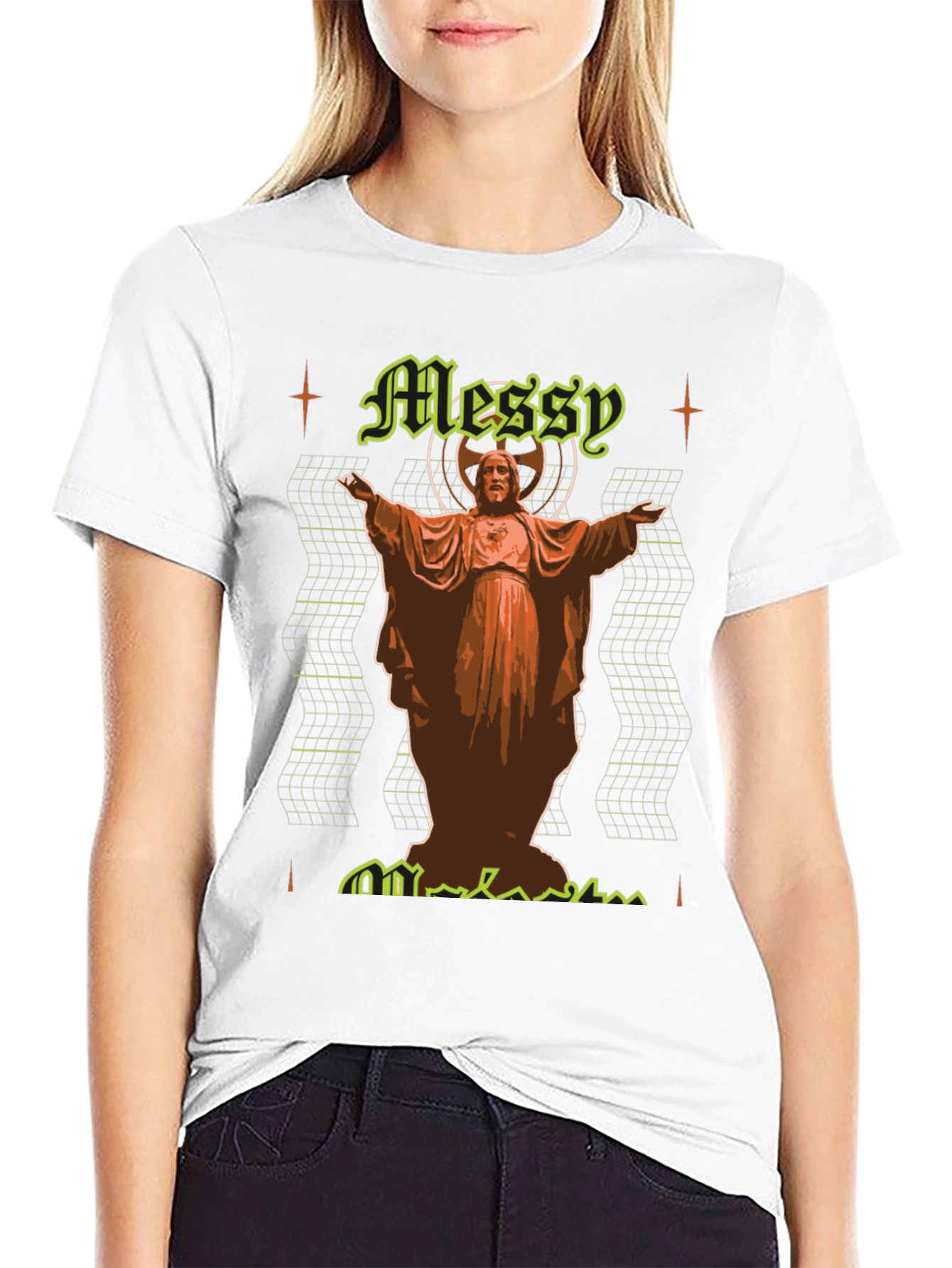 Messy Graphic Tee - Unique Design Comfortable Fit
