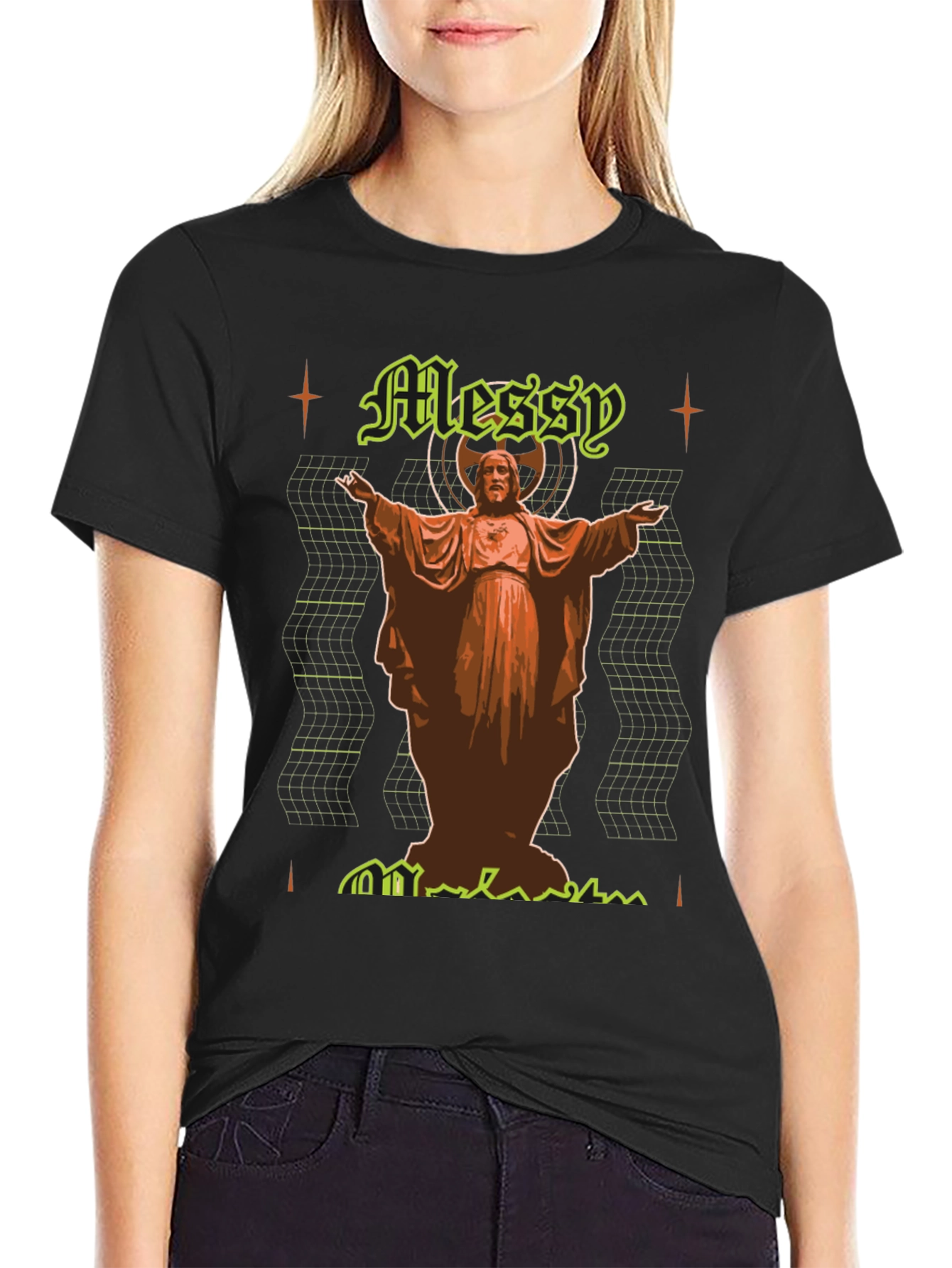 Messy Graphic Tee - Unique Design Comfortable Fit
