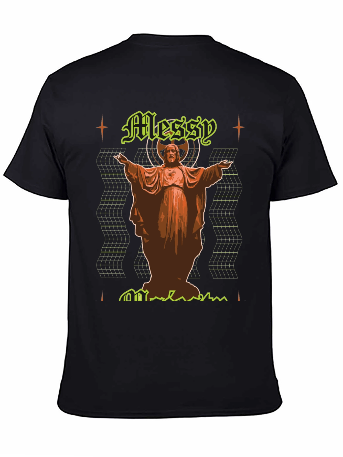 Messy Graphic Tee - Unique Design Comfortable Fit