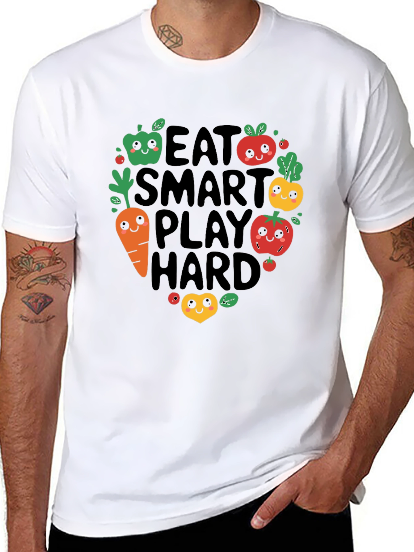 Eat Smart Play Hard Graphic Tee