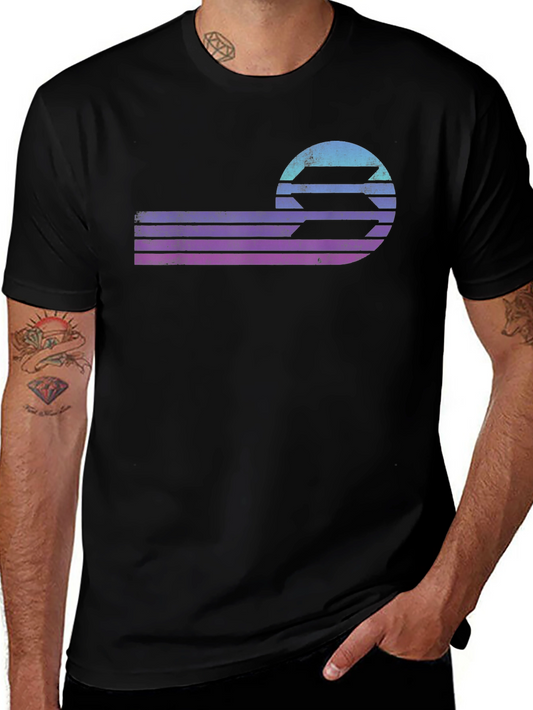 Retro Sunset Graphic Tee - Vintage Style T-Shirt