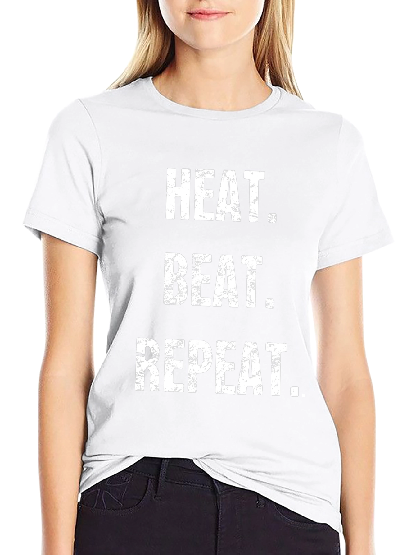Heat. Beat. Repeat. Graphic T-Shirt - Black