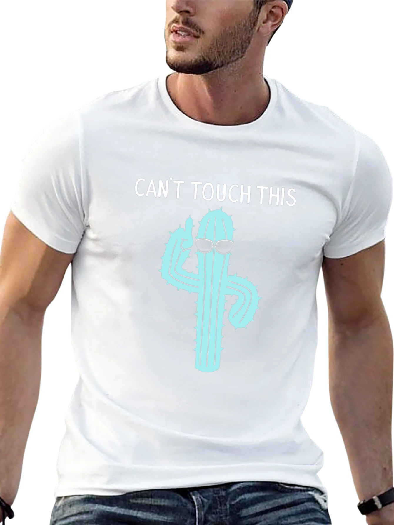 Cool Cactus T-Shirt - Cant Touch This Design