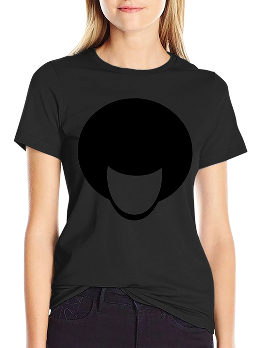 Cool Minimalist Afro T-Shirt - Black Graphic Tee