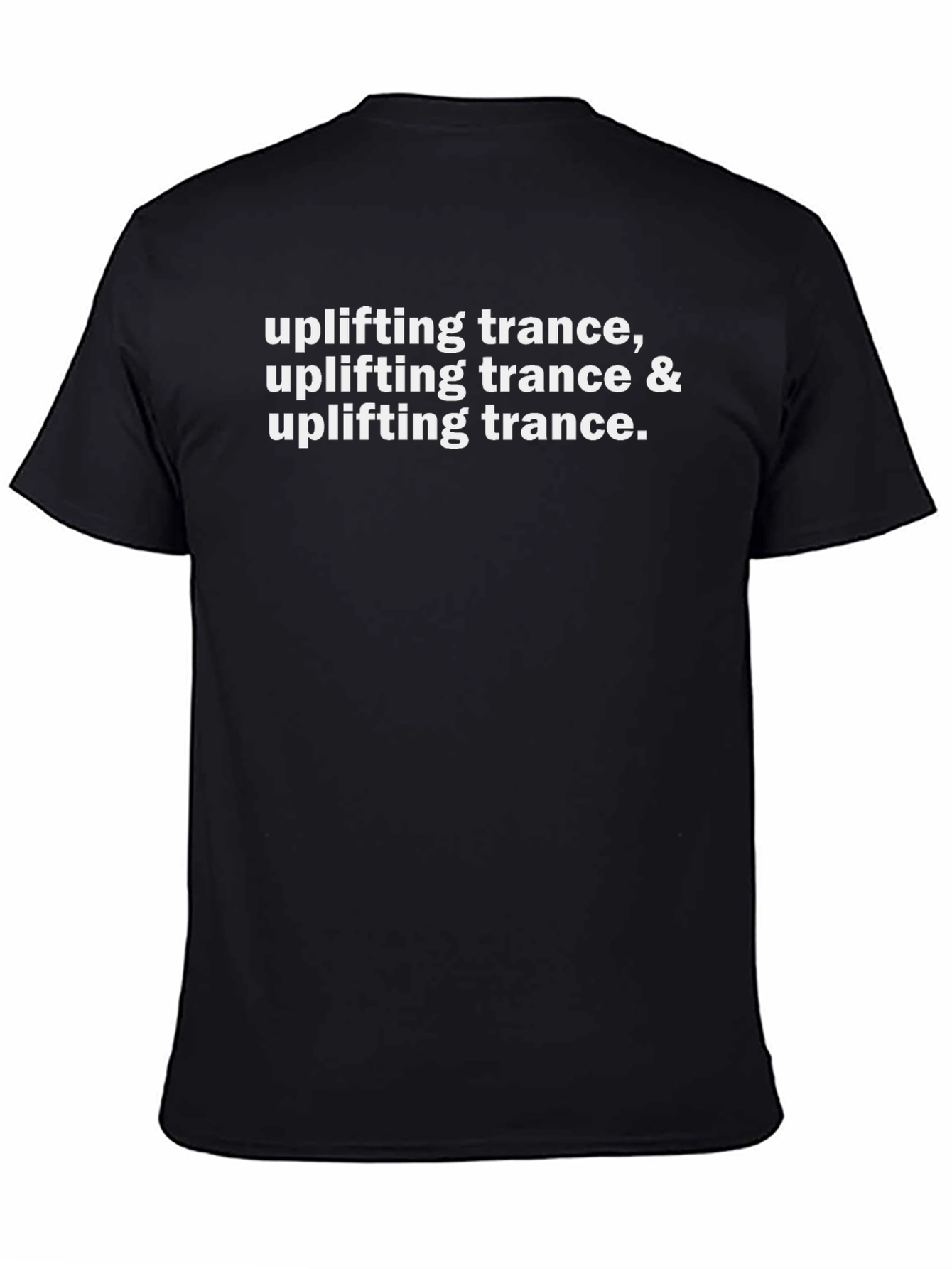 Uplifting Trance Graphic T-Shirt - Black Cotton Tee
