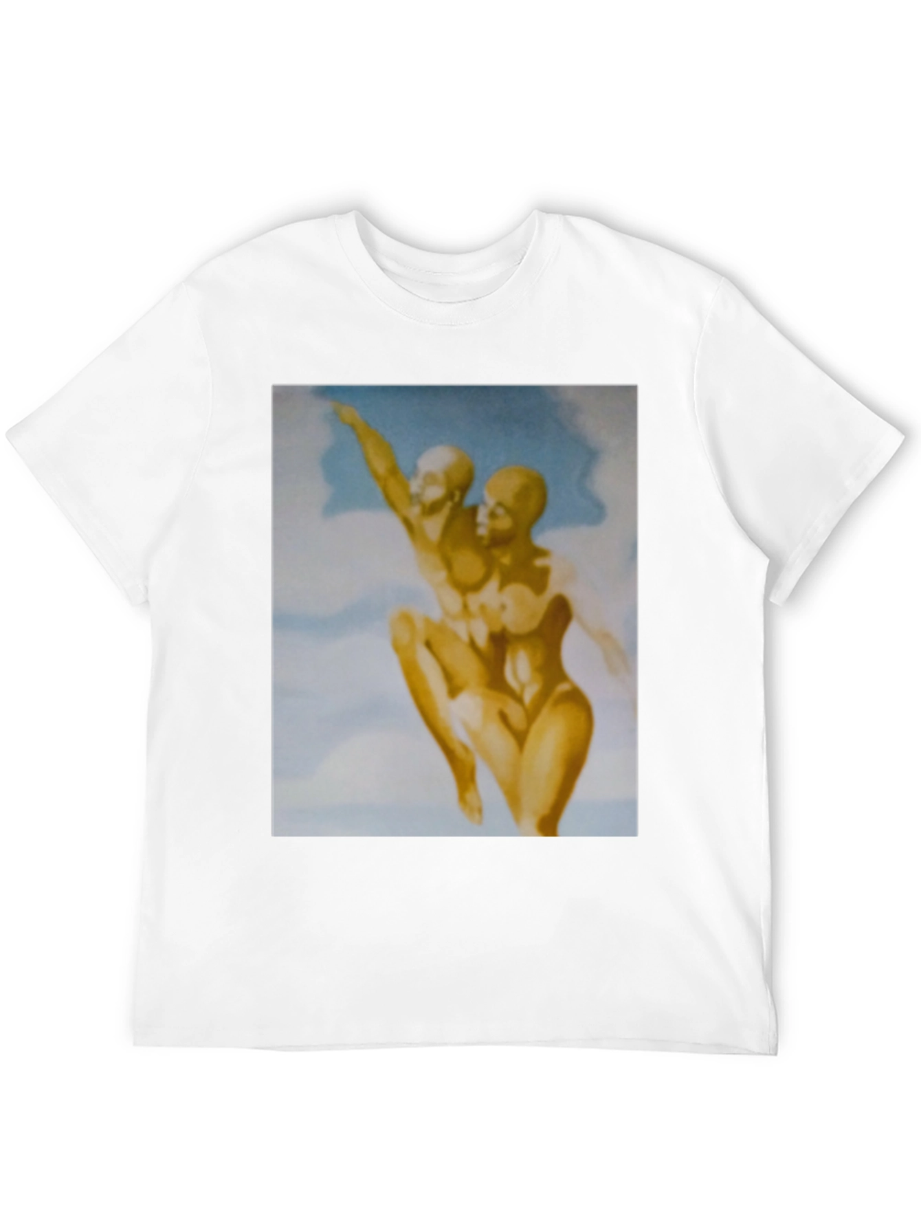 Abstract Art Graphic Print Black Tee