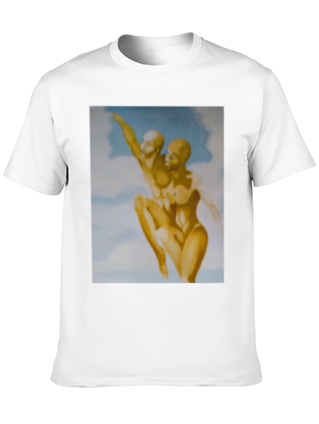 Abstract Art Graphic Print Black Tee