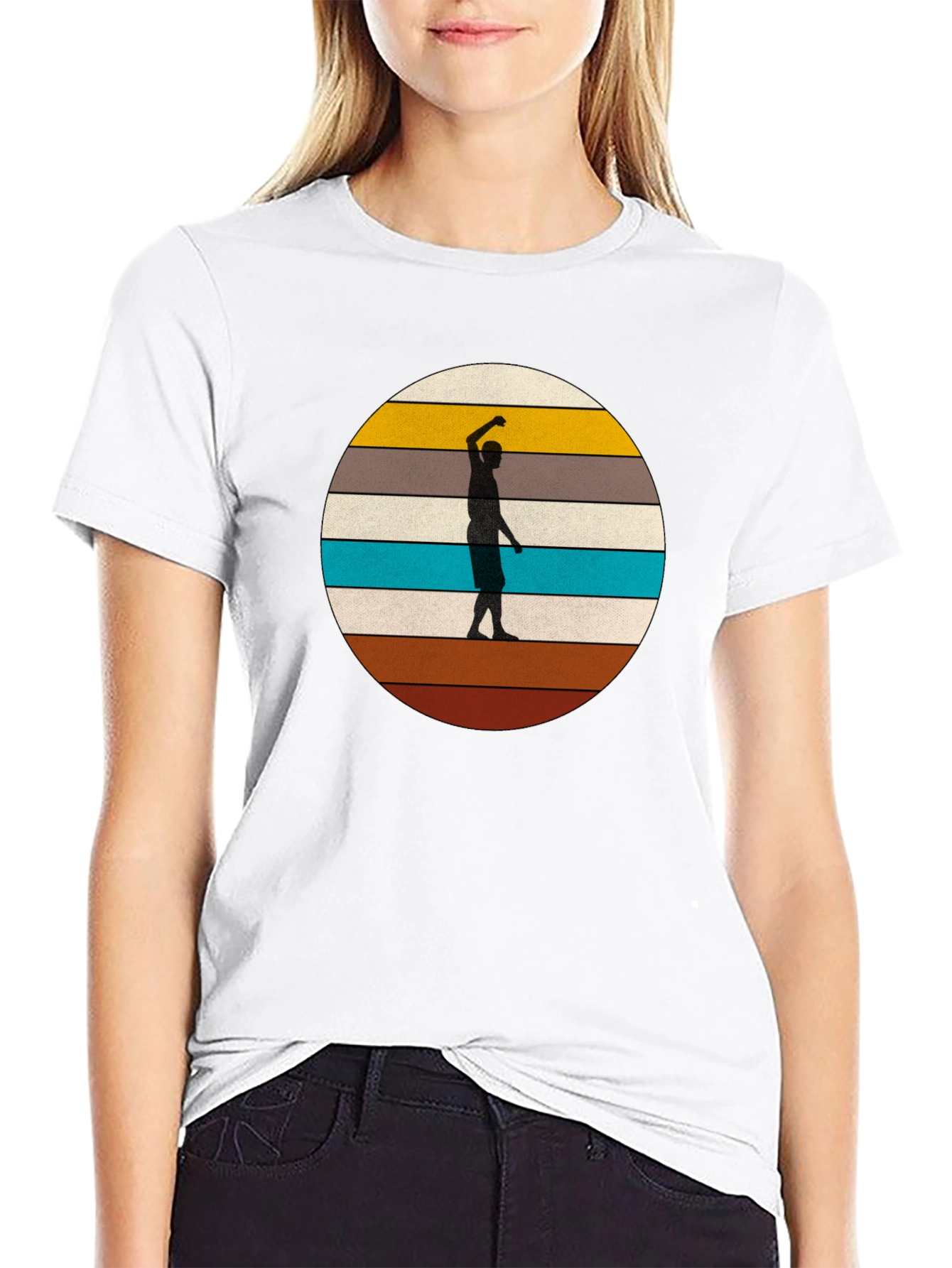 Retro Sunset Silhouette Tee