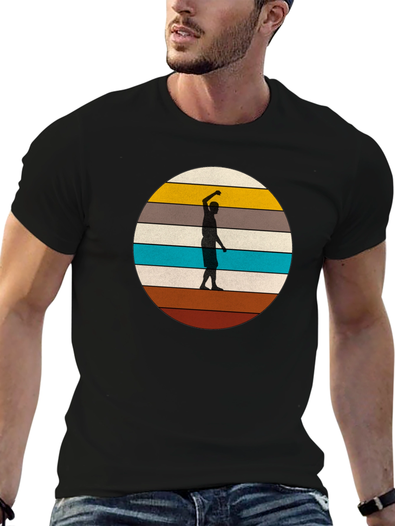 Retro Sunset Silhouette Tee