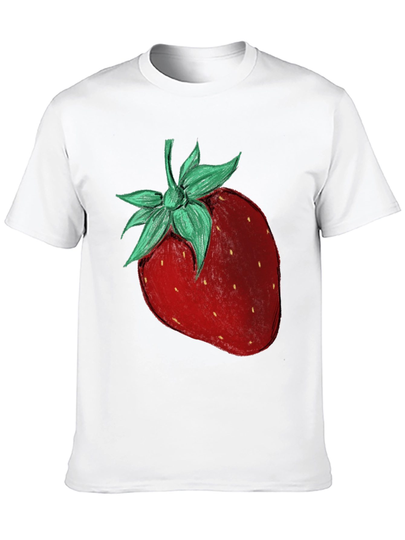 Strawberry Graphic Tee - Fruit Print T-Shirt