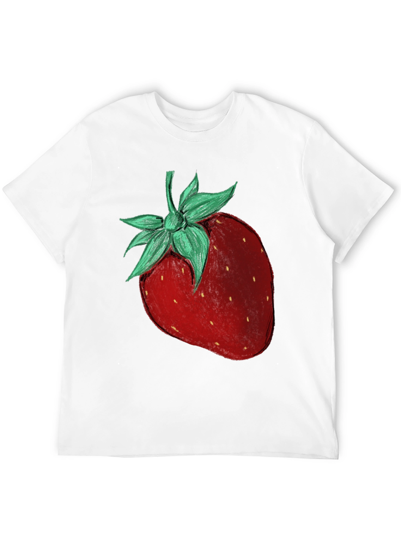 Strawberry Graphic Tee - Fruit Print T-Shirt