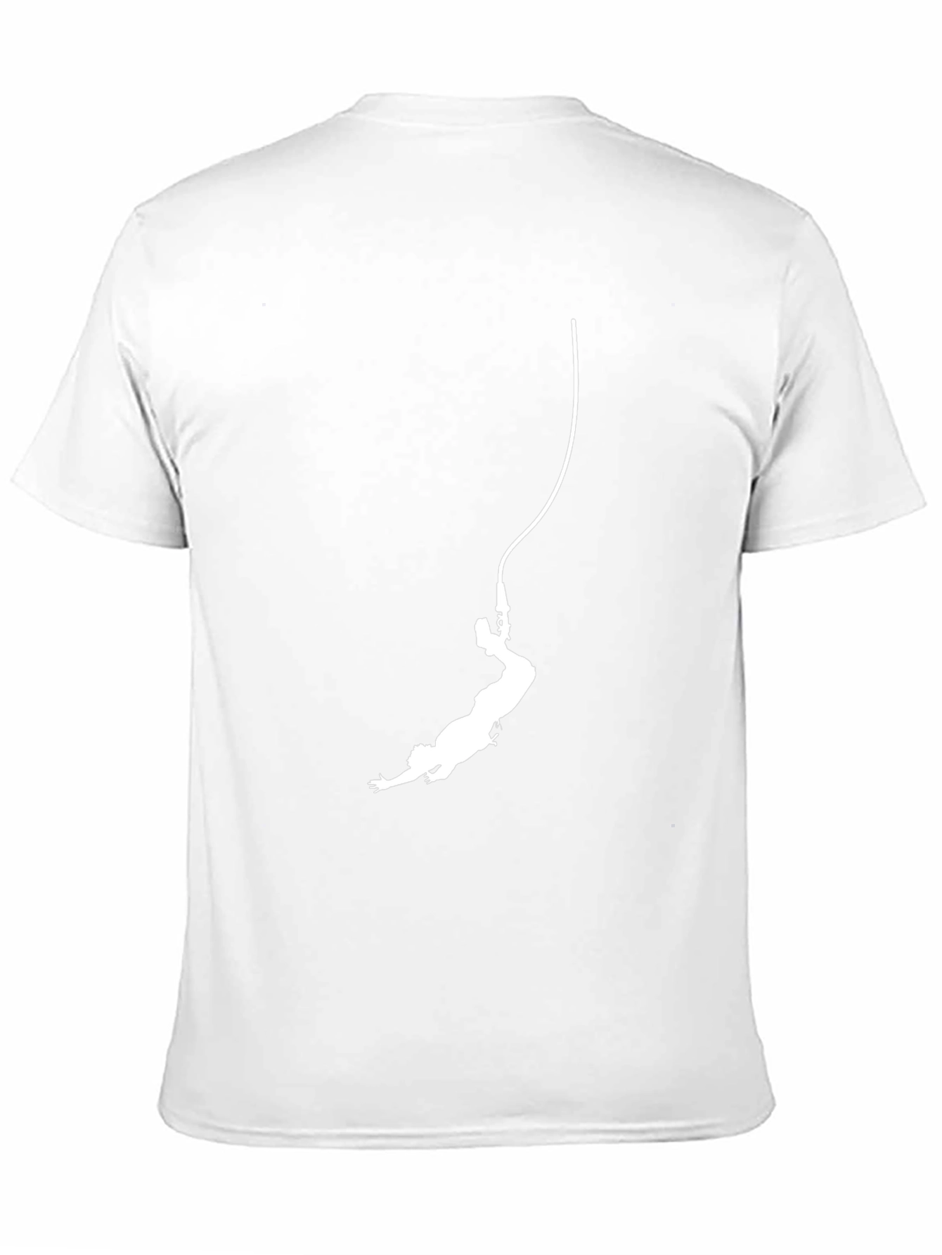 Bungee Jumper Graphic Tee - Black Cotton T-Shirt