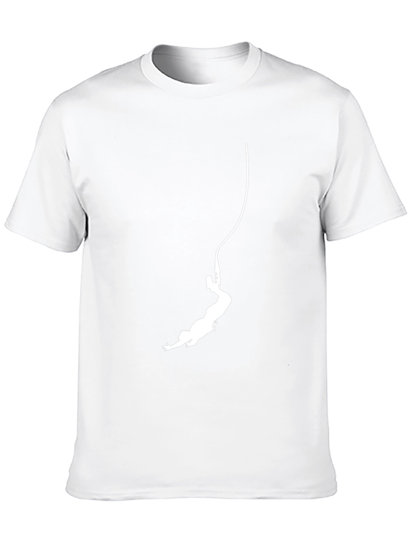 Bungee Jumper Graphic Tee - Black Cotton T-Shirt