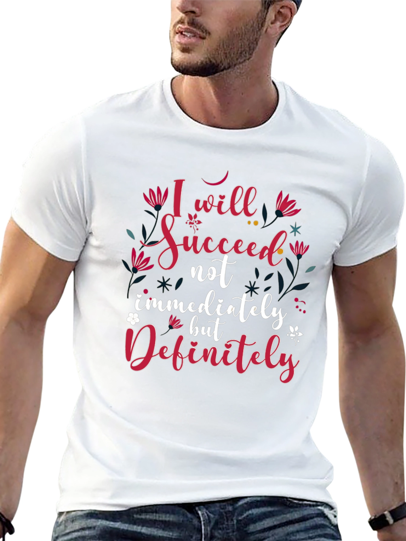 Inspirational I Will Succeed Black T-Shirt