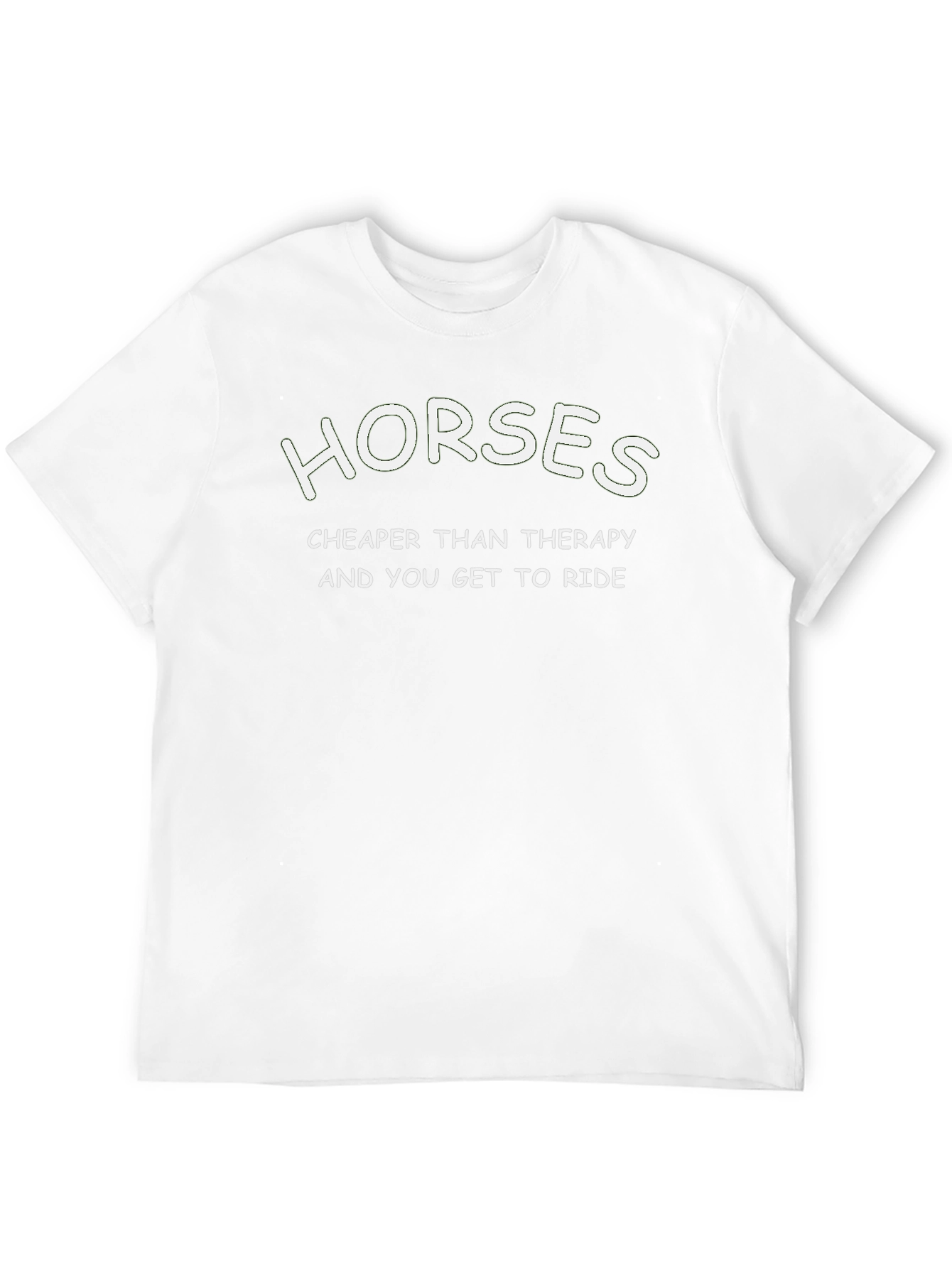 Horses Cheaper Than Therapy Graphic Tee