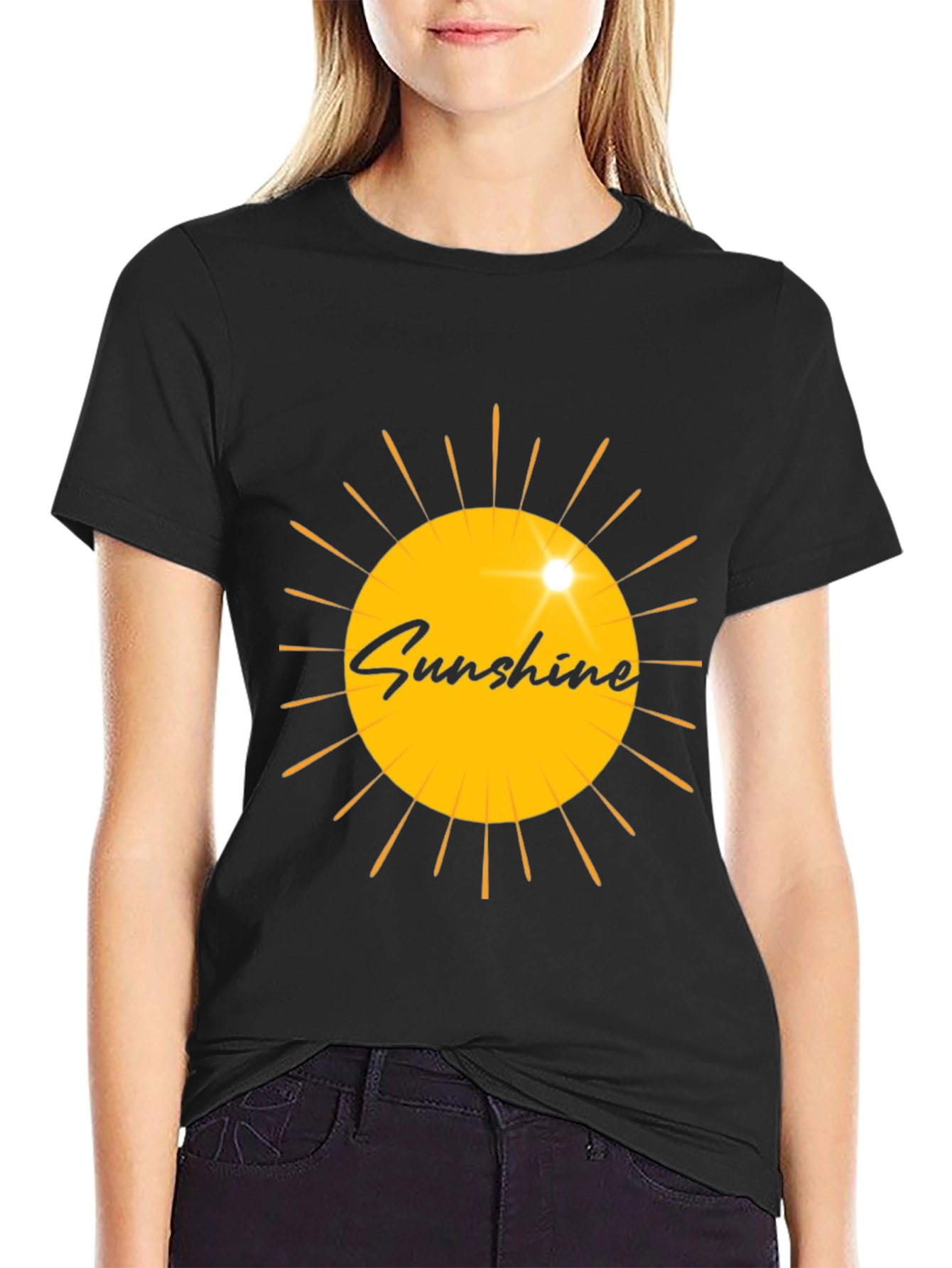 Sunshine Graphic Black T-Shirt
