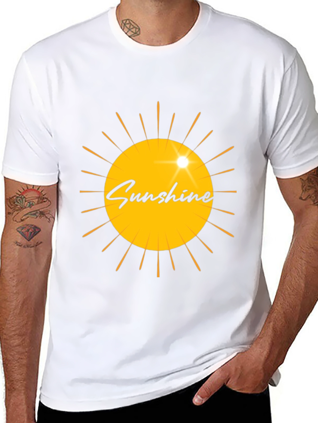 Sunshine Graphic Black T-Shirt