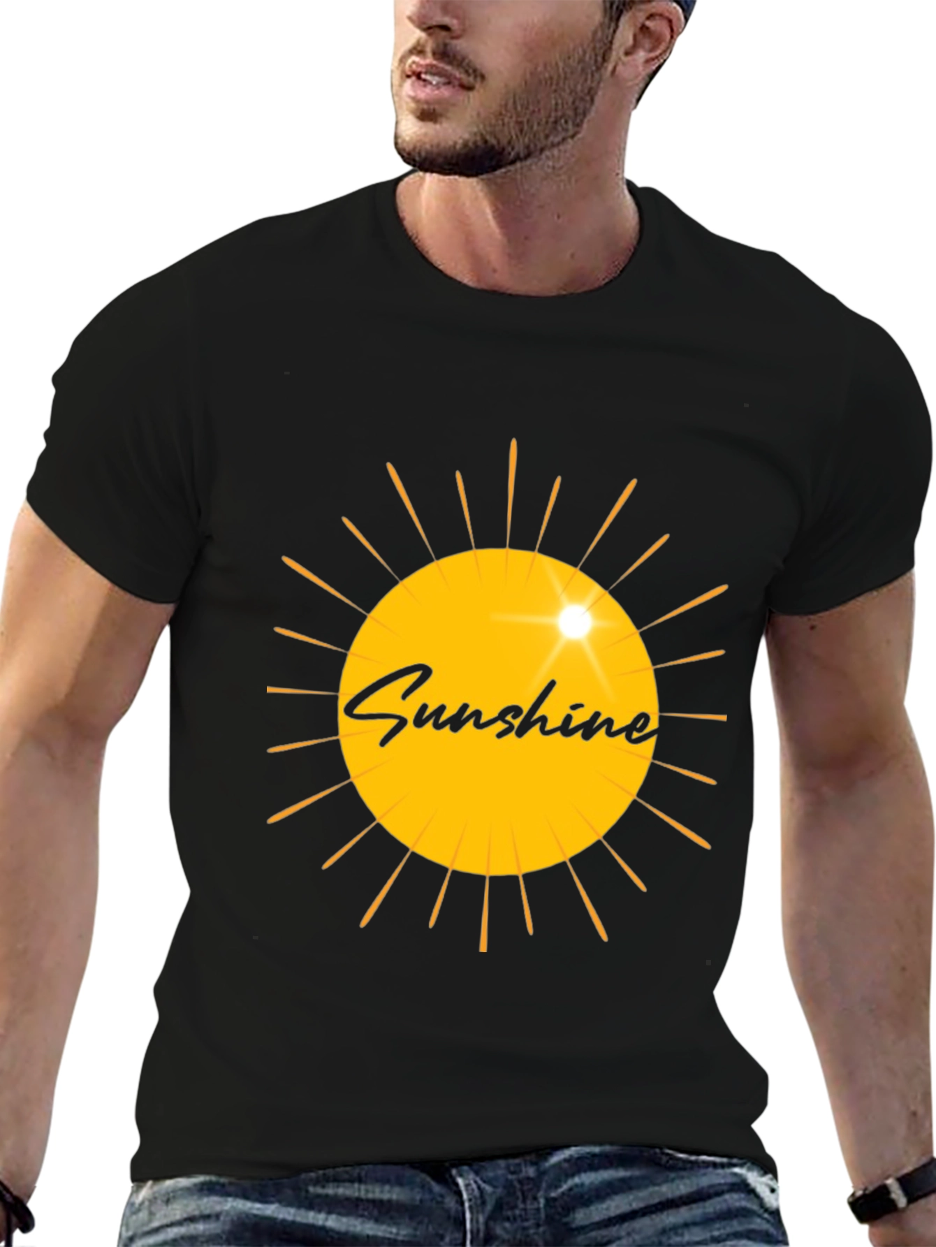 Sunshine Graphic Black T-Shirt