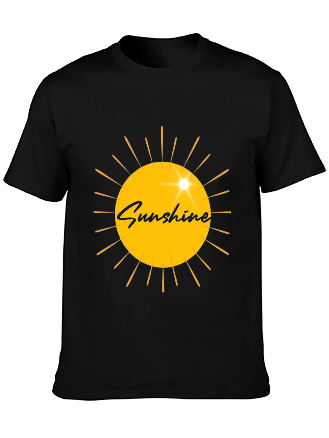 Sunshine Graphic Black T-Shirt